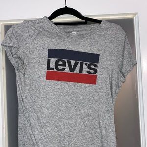 Levi grey t shirt, women’s size medium